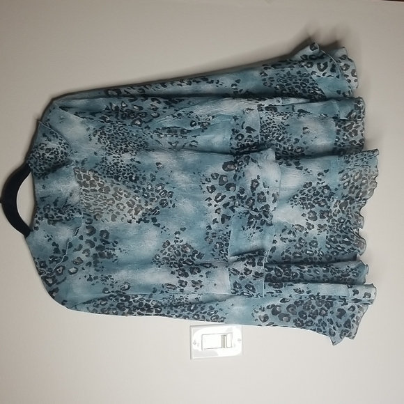 Simonton Says by George Simonton Boho Ruffled long sleeved blouse - Picture 6 of 6